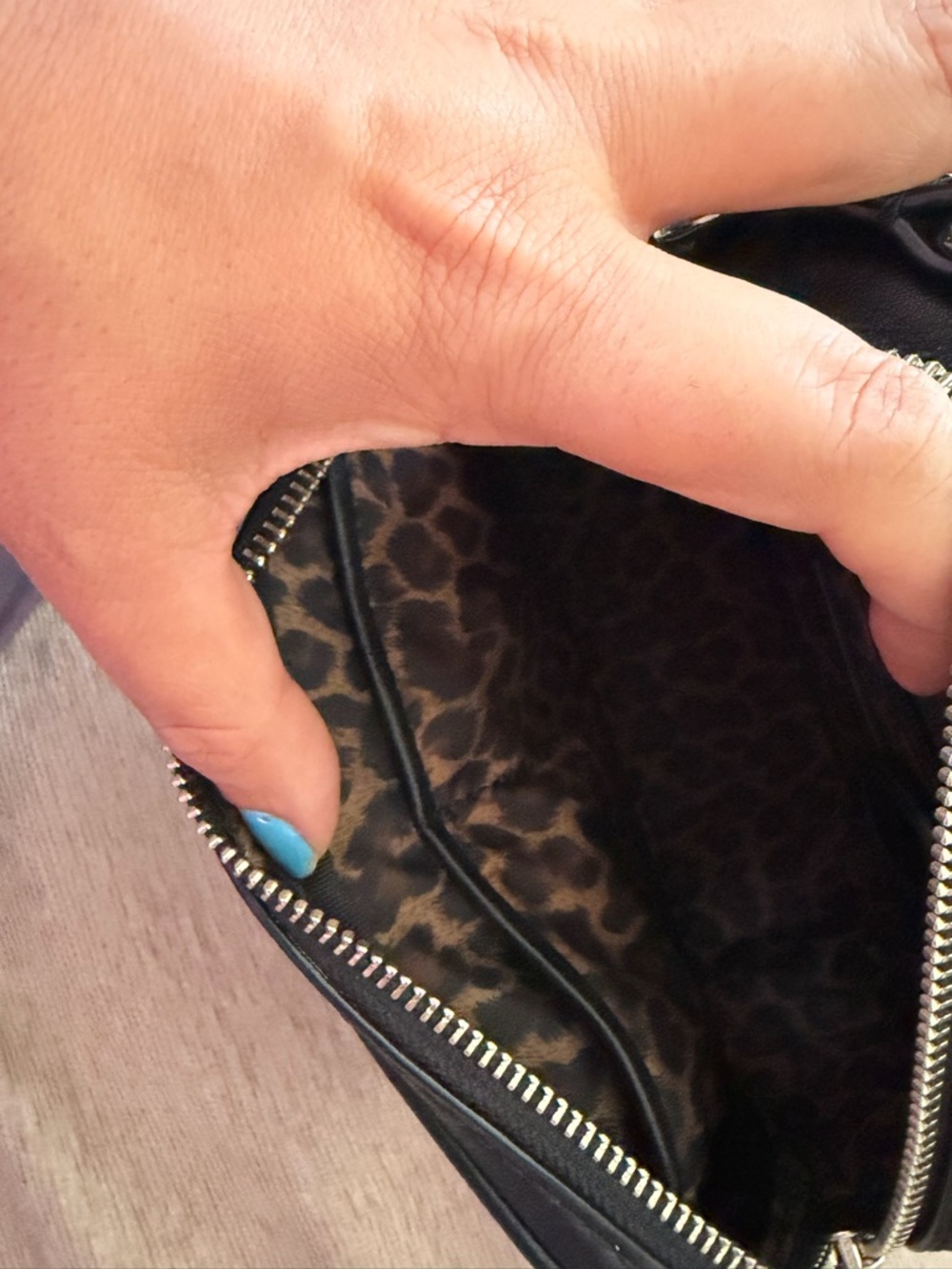Rebecca Minkoff Black Leather Mini Crossbody with Silver Hardware - Picture 6 of 12